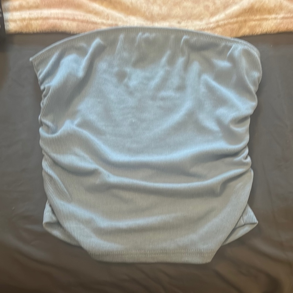 SHEIN Gray Ribbed Tank Top